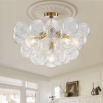 Luminária YIHANTLZ 20" Bubble Glass Chandelier Gold