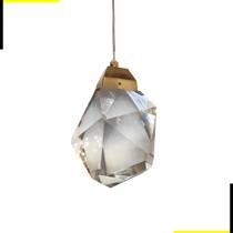 LumináriaPendente Cristal Lapidado LED 5W 3000K 9cm Bivolt Cinderella DX203