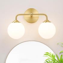 Luminárias de banheiro DSMJFU Brass 36x24x24cm 2-Globe Luminárias de banheiro DSMJFU Brass 36x24x24cm 2-Globe