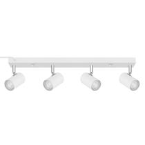 Luminárias de teto LED de 4 luzes Track Lighting BoostArea brancas Luminárias de teto LED de 4 luzes Track Lighting BoostArea brancas