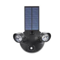 Luminárias de teto luz de rua integrada de cabeça dupla criativa ao ar livre levou luz de inundação da lâmpada de indução do corpo solar - HUOGUO