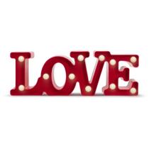 Luminarias LED Love Decorativa a Pilha