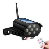 Luminnaria Solar Camera Falsa Dummy Sensor de Movimento Controle Remoto 3 funções Luminnaria Solar Camera Falsa Dummy Sensor de Movimento Controle Remoto 3 funções