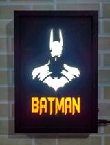 Luminoso Batman Led Neon Quadro Placa