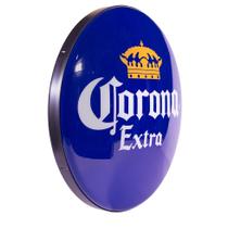 Luminoso de Parede Cerveja Corona Retrô Vintage Bar, Garagem, Churrasqueira, Espaço Gourmet