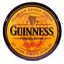 Luminoso de Parede Cerveja Guinness Amarelo Retrô Vintage Bar, Garagem, Churrasqueira, Espaço Gourmet