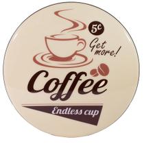 Luminoso de Parede Coffee Get More Cafeteria Antiga Café Retrô Vintage Bar, Garagem, Churrasqueira, Espaço Gourmet