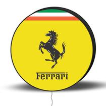 Luminoso de parede Ferrari 40cm Acrilico Led, Luminoso de Bar e Churrasqueira, Luminaria, Placa Decorativa de Parede
