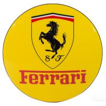 Luminoso de Parede Ferrari Amarelo Retrô Vintage Bar, Garagem, Churrasqueira, Espaço Gourmet
