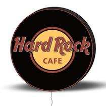 Luminoso de Parede Hard Rock 30CM Acrilico LED, Luminoso de Bar e Churrasqueira, Luminária, Placa Decorativa de Parede - Acriloja