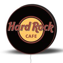 Luminoso de Parede Hard Rock 30CM Acrilico LED, Luminoso de Bar e Churrasqueira, Luminária, Placa Decorativa de Parede