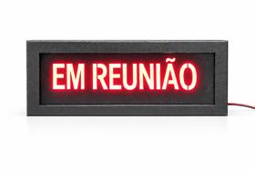 Luminoso Em Reunião 26cm X 11cm Luminoso Em Reunião 26cm X 11cm