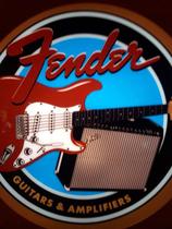 Luminoso Guitarra Fender p/ Bar Boteco Churrasqueira Garagem