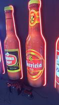 Luminoso Neon e Led em Formato de Garrafa 3D com Alto Relevo e Acabamento da Cerveja Patricia Para Decorar Bar Garagem Espaço Gourmet Luminoso Neon e Led em Formato de Garrafa 3D com Alto Relevo e Acabamento da Cerveja Patricia Para Decorar Bar Garagem Espaço Gourmet