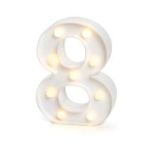 Luminoso Número C/led Branco - Cromus Festas