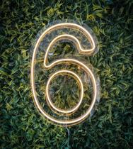 Luminoso Numero Neon Led 50 Cm Festa De 0 A 9