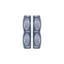 Luminoso Protetor de Porta Duplo com Base Cromada Cristal