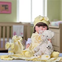 Luna Poa Amarela Body Boneca Bebe Reborn Menina Silicone Luna Poa Amarela Body Boneca Bebe Reborn Menina Silicone