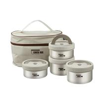 Lunch Box Portátil Isolado Lunch Container Set Recipiente Almoço Aço Inoxidável Bento Empilhável