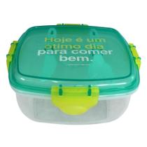 Lunch Box Salada Comer Bem c/ Garfo, Faca e Gelo - 250gr Lunch Box Salada Comer Bem c/ Garfo, Faca e Gelo - 250gr