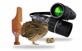 Luneta Monóculo Apito Profissional Codorna Observar Aves