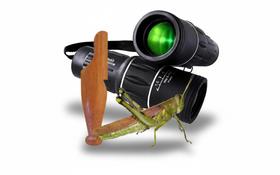 Luneta Monóculo Apito Profissional Grilo Observar Aves