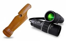 Luneta Monóculo e Apito Profissional Saracura Observar Aves