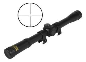 Luneta Telescópica Rossi 4x20 com Suporte para Trilho 11mm Compacta e Leve