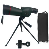 Luneta Telescopio Monocular Zoom Tripe Suporte Celular Mira Alvo Espotagem Caçada Camping Acampamento Astronomia Natureza Bolsa Portatil Viagem Caminh