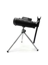 Luneta Telescópio Monóculo Tático Com Tripé e Suporte Acoplar Celular
