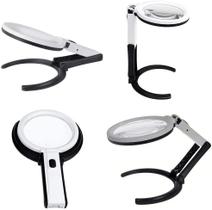 Lupa 1.8x 5x Multifuncional 12 Led Eletrônica Estética Dobrável 3B-1D