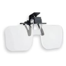 Lupa 1,5 x Serie Clip and Flip com encaixe para óculos - CARSON