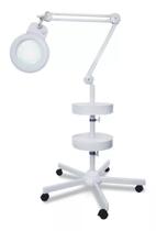 Lupa 5X Luminária LED Tripé e 02 Bandejas Solver HL-500 Lupa 5X Luminária LED Tripé e 02 Bandejas Solver HL-500