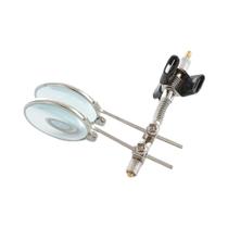 Lupa Ajustável Com Duplo Clipe 5X 10X Para Reparação De Relógios, Serviço De Celulares, Fabricação