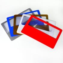 Lupa apoio de Leitura, tipo cartão, coloca seu logo - Kit com 100 peças - 577 Lupa apoio de Leitura, tipo cartão, coloca seu logo - Kit com 100 peças - 577