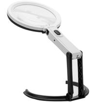 Lupa Bancada Mesa Articulada Leitura Ate 5x 10 Leds Bivolt Lupa Bancada Mesa Articulada Leitura Ate 5x 10 Leds Bivolt