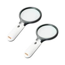 Lupa branca portátil 45X com 3 luzes LED para leitura lupa joias Lupa branca portátil 45X com 3 luzes LED para leitura lupa joias