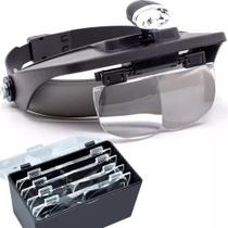 Lupa Cabeça Led Profissional Estetica Eletronica Dentista Lupa Cabeça Led Profissional Estetica Eletronica Dentista