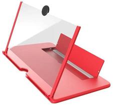 Lupa Celular Amplificadora de Tela Imagem 3D 10 Polegadas Cor: Vermelho - MKB Lupa Celular Amplificadora de Tela Imagem 3D 10 Polegadas Cor: Vermelho - MKB