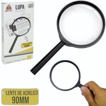 Lupa com lente de acrilico 90mm na caixa - BONS CHEFF