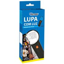 Lupa Com Luz 75Mm À Pilha 3455 Western