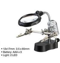 Lupa com Suporte e Pinça e Suporte para ferro de soldar DS 126-2 Lupa com Suporte e Pinça e Suporte para ferro de soldar DS 126-2