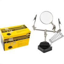 Lupa Com Suporte E Pincas Eda - 0Ad Lupa Com Suporte E Pincas Eda - 0Ad