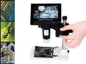 Lupa Conta-fio Microscópio Eletr. Digital 1000x Usb Tela 4.3 - Jiaxi