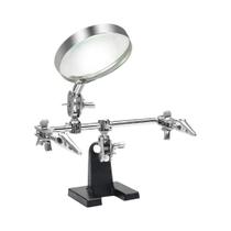 Lupa De 5X Com Suporte Para Soldagem E 2 Clipes De Jacaré, Ferramentas De Reparação Com Rotação De Lupa De 5X Com Suporte Para Soldagem E 2 Clipes De Jacaré, Ferramentas De Reparação Com Rotação De