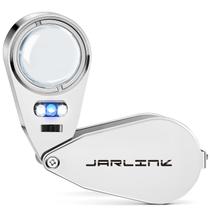 Lupa de aumento JARLINK 40X com LED/UV para joias e moedas