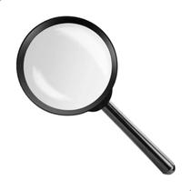 Lupa De Aumento Lente Leitura De Mão Escritório Escola 50mm Lupa De Aumento Lente Leitura De Mão Escritório Escola 50mm