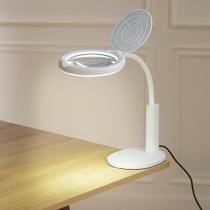 Lupa de Bancada com Iluminação LED e Base 2 em 1 Lupa de Bancada com Iluminação LED e Base 2 em 1