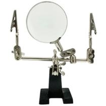 Lupa de Bancada Mesa com Suporte Pinça articulados Lupa de Bancada Mesa com Suporte Pinça articulados