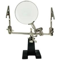 Lupa De Bancada Mesa Com Suporte Pinça Articulados Lupa De Bancada Mesa Com Suporte Pinça Articulados